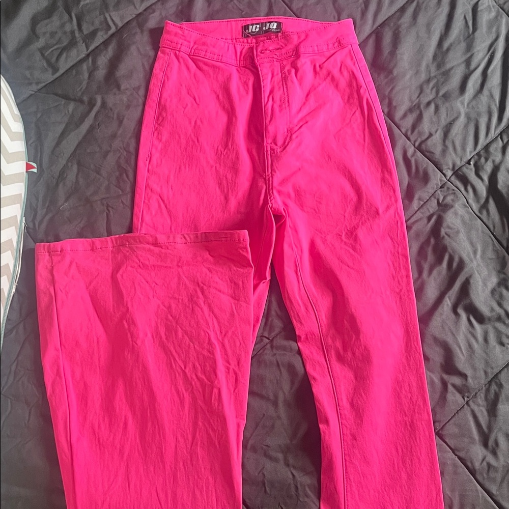 Hot Pink Flare Pants